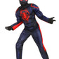 Marvel Integrated Spider-Man Official Youth Deluxe Zentai Costume - Stretch Spandex With Hidden Zippers And Wrist Slits (S) Blue