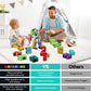 HOPANDOS Number Robots Transformers Toys for Kids Ages 3-8, 12.3'' Giant Buildable Robot Set, Number Blocks for Learning & Play,