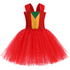 IBTOM CASTLE Kids Girls Halloween Clown Costume Tulle Tutu Dress Ringmaster Circus Costume for Toddlers Backless Sleeveless Dres