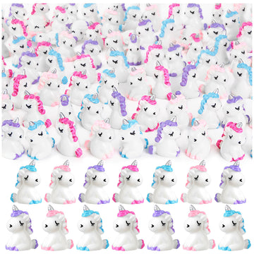 Lhsyfbz 48Pcs Mini Resin Unicorn, Miniature Unicorn Figurines, Mini Resin Animals To Hide For Garden Landscape Aquarium Dollhous