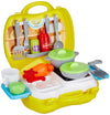 Kobbet Jam & Honey Kitchen Set for Kids | Pretend and Play Toy | Portable Suitcase with Realistic Cooking Toys | for Boys & Girl