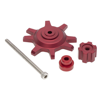 Treehobby Metal 1.9/2.2 Inch Wheel Hub Tire Installation&Removal Tool for 1/10 RC Crawler Car Upgrade Parts (Red)