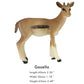 FUNSHOWCASE African Jungle Animals 5-Piece Antelope Figurines, Realistic Plastic Playset, Model 1681-1685
