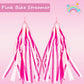 Kortes 1 Pack Kids Bike Bell And 2 Pack Kids Bike Streamers For Children'S Bike Accessories (Pink, Red,& Blue) (Pink & White)