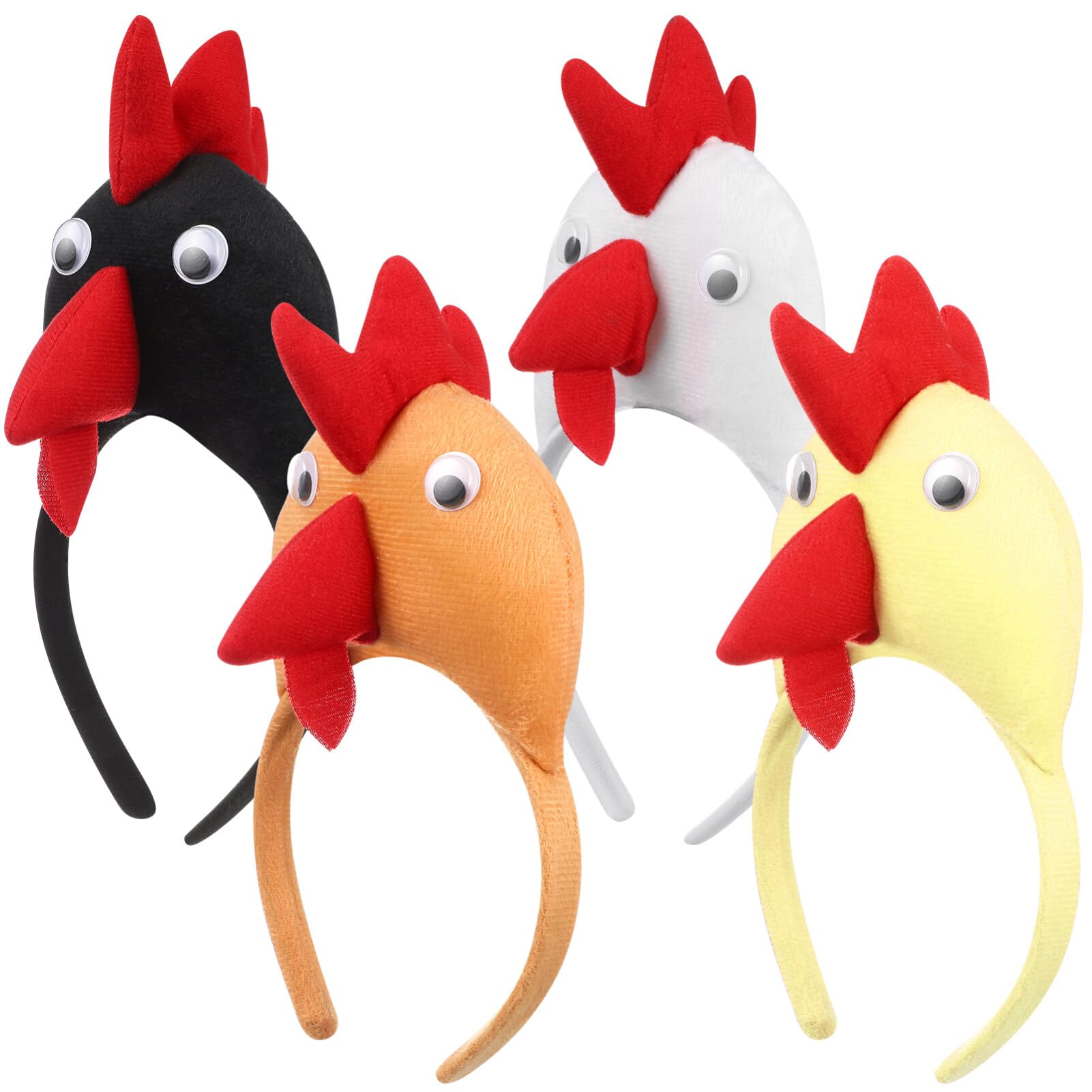 Garneck 16 PCS Chicken Headband Rooster Headband for Adults Kids Animal Chick Festival for Halloween Thanksgiving Party Supply (