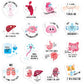 400 Pcs Nursing Stickers Funny Pun Nurse Stickers Medical Themed Decals Nursing Student Stickers Nurse Accessories For Water Bottles Laptop Envelopes Phone Nurses Week Supplies(Vibrant)