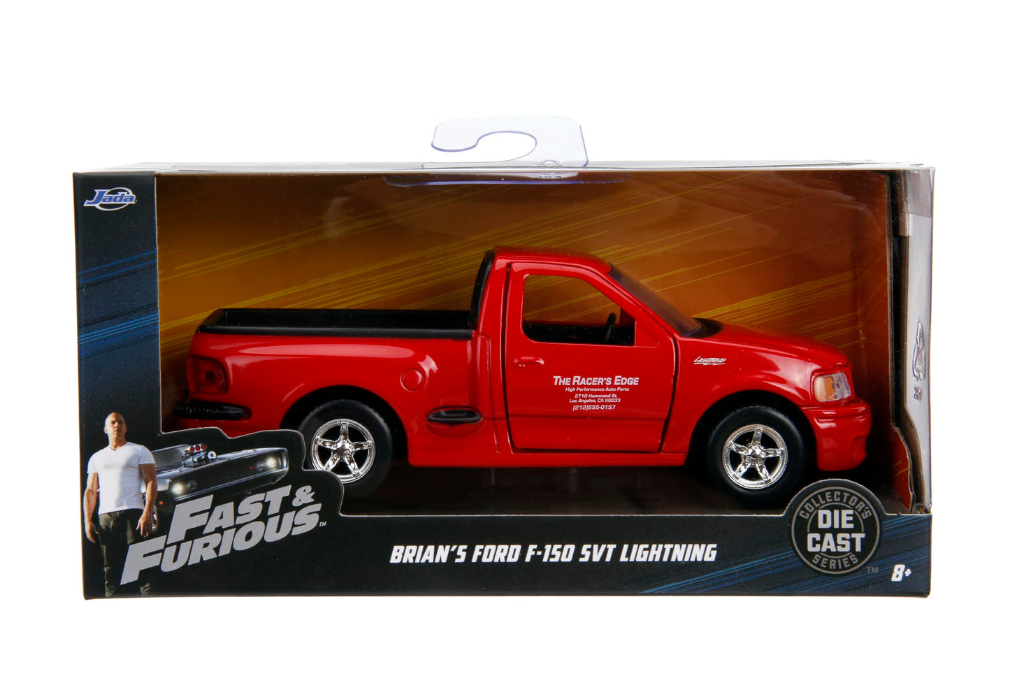 Jada Toys Kids Fast And Furious 1:32 Scale 1999 Ford F-150 Lightning Diecast, Multicolor, Age 8 Years+
