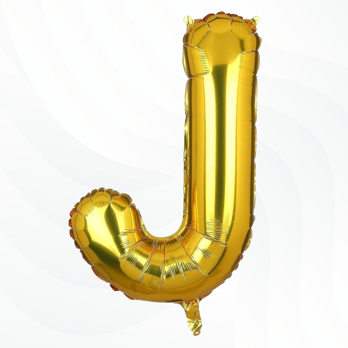 Flyloons Gold J Letter Foil Balloon Alphabets Balloons Perfect for Birthday Decoration Items, Anniversary, Bachelorette, Wedding