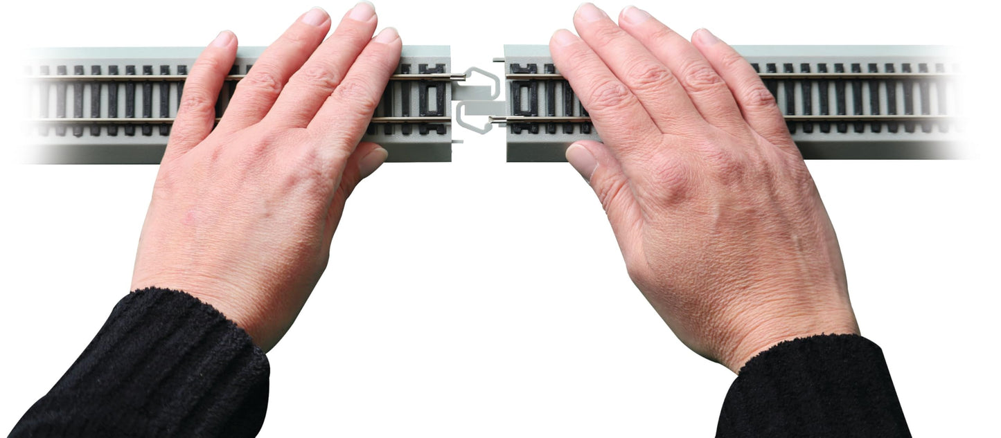 Bachmann Trains - Snap-Fit E-Z Track - Nickel Silver Oval With Speed Controller - Ho Scale
