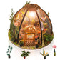 Gudoqi Diy Miniature Dollhouse Kit, Tiny 1:24 Scale House With Furniture, Great Handmade Craft Gift For Birthdays And Easter Day