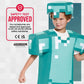 protective covering Deluxe Minecraft Costume  Blue  Small (4-6)