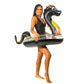 Poolcandy Inflatable 40 inch Animal Pool Tubes & Swim Rings (Black Sea Dragon with Glitter Inflatable 40 Pool Tube)
