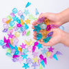 Nlr [95Pcs 500G] Colorful Acrylic Sea Shell/Conch/Starfish Gems Set, Beach Holiday | Swimming Pool Diving | Treasure Hunt | Part