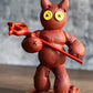 Ebros Day Of The Dead Pinheadz Monster With Voodoo Stitches Figurine Halloween Collectible Toy Fantasy Mythical Beings Undead Apocalypse Horror (Devil With Pitchfork)