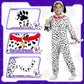 Giftinbox Toddler Dalmatian Costume Kids,Dog Costume For Kids,Unisex Spotted Dog Onesie Costume