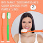 Ireer 2 Pieces Giant Toothbrush Prop Large Toothbrushes Big Brush Oversized Gag Novelty Toys for Costume Take Picture Comedy Par