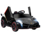 Aosom Lamborghini Veneno Licensed Kids Electric Car With Bluetooth, 12V Ride On Car With Butterfly Doors, Remote Control, Portable Battery, Suspension System, Horn, Songs, Lights, Black