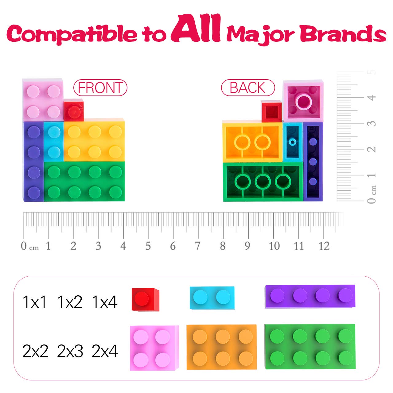 Anksono 1500 Pieces Building Bricks For Kids With Doors,Windows,Wheels,Tires,Axles, Classic Building Bulk Blocks Compatible With