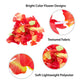 Super Z Outlet Hawaiian Ruffled Colorful Luau Silk Flower Leis for Island Theme Party (12 Pack)