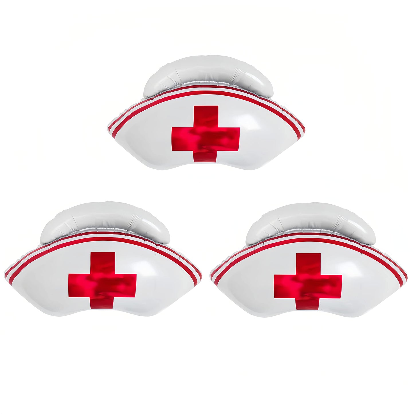 CYMYLAR Nurse Cap Balloons 3 PCS/Nurse Party Decorations/Nurse Graduation Decorations/Nursing Graduation Party Supplies/Nursing 
