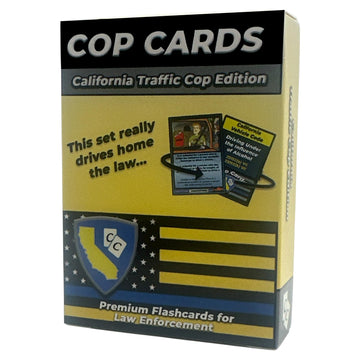 Cop Cards: California Traffic Cop Edition - enhanced Flashcards for Law Enforcement - Learning Aid or Police Gift