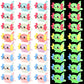 Fuyamp 40Pcs Luminous Mini Axolotl Resin Miniature Glow in The Dark Tiny Axolotl Charms Figures for Landscape Aquarium Dollhouse