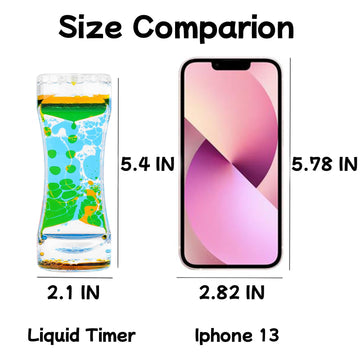 Oneshow Liquid Motion Bubbler Timer Oil Hourglass Water Timers Fidget Toy For Classroom Sensory Toys For Kids Activity Calm Rela