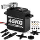 45KG Servo Motor Steering High Torque for RC:Smraza HV 8.4V Coreless Waterproof Digital Servo Stainless Steel Gear Compatible wi