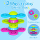 Guibola Suction Cup Spinner Toys For 1 Year Old Boy Girl, 3Pcs Spinning Toys For Toddlers 1-3,Sensory Toys Bath Toys Travel Toys