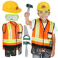 Liberry Kids Tool Set for Boys Girls 3-5 Years, Construction Worker Costume with Hat, Toddler Dress Up Toys for Halloween Christ