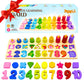 Toyli Educational Math Learning Board And Puzzle Wooden 4 In 1, Wooden Stacking Toy