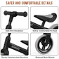 Bobike Toddler Balance Bike Toys For 1 To 6 Year Old Girls Boys Adjustable Seat And Handlebar No-Pedal Training Bike Best Gifts For Kids(Black)
