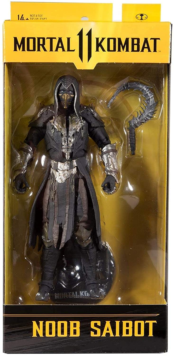 McFarlane Toys Mortal Kombat Noob Saibot Action Figure, 7-Inch, Black, Model 11046-3, Plastic Material