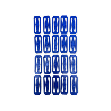 Hot Wheels Compatible 3D Printed Track Connectors Set Of 20 (Blue)