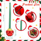 12 Pieces Christmas Bell Necklaces Large Gold Red Green Christmas Bell Necklaces for Craft Holiday Party Supplies (Gold, Red, Gr