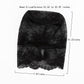 Hosfairy 1Pcs Halloween Lace Mask Lace Skin Mask Full Face Mask for Halloween Party Cosplay Costume Props(Black)