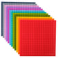 Strictly Briks 12 Pack Classic Stackable Baseplates 6x6, for Building Bricks, 20x20 Studs Plates Mats 100% Compatible with All M