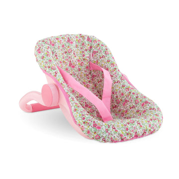 Corolle Baby Doll Carrier And Bed With Rotating Handle And Straps - Mon Grand Poupon Accessories Fit 14' And 17' Dolls, For Kids Ages 3 Years And Up, Floral
