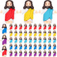 Barydat 50 Pcs Little Jesus Figures Baby Mini Jesus Figurines Bulk to Hide and Seek Tiny Miniature Christ Savior Figurine Toy Re