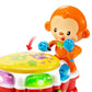 VTech Baby Beats Monkey Drum - Small Multicolor Toy Drum, Plastic, Model 80-503200, Includes AAA Battery and Manual