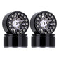 Injora 1.0 Wheel Rims Rc Metal Beadlock Wheels Rims For All 1/24 Scale Axial Scx24 Deadbolt Rc Crawler Car Upgrades Accessories(
