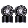 Injora 1.0 Wheel Rims Rc Metal Beadlock Wheels Rims For All 1/24 Scale Axial Scx24 Deadbolt Rc Crawler Car Upgrades Accessories(
