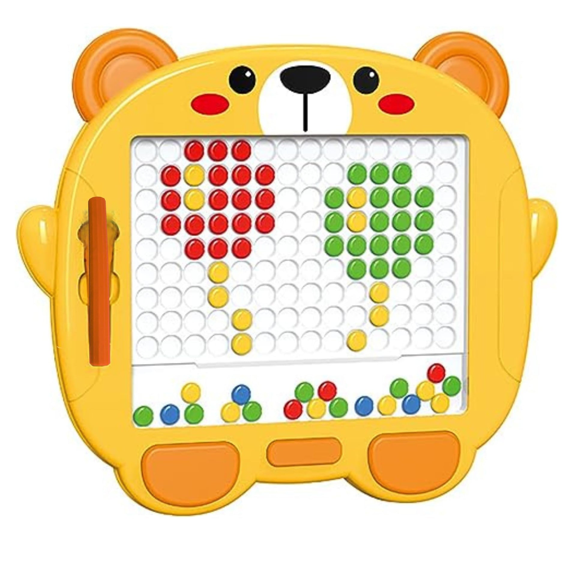 HighRoof Plastic Magnetic Slate Magnetic Drawing Board for Kids Doodle Board Magnetic Beads Pen Drawing Board Dot Art Educationa