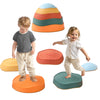 Loomlark Balance Stepping Stones For Kids 5Pcs Non-Slip River Stones Obstacle Course Play Indoor And Outdoor Coordination Game S