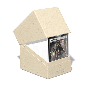 Ultimate Guard Rte Boulder 133+, Deck Case For 133 Double-Sleeved Tcg Cards, Natural Color, 87% Renewable, Made In Germany, Secure & Durable Storage