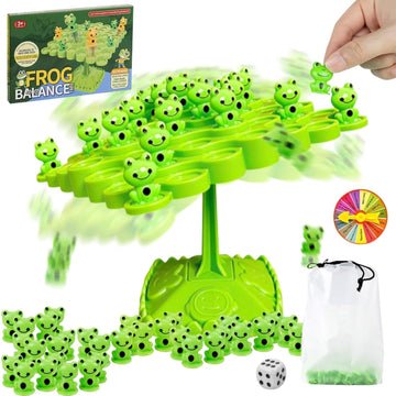 Yeopopshop Frog Balance Game,Balance Board Game,Two-Player Balanced Tree Board Game, Montessori Frog Balance Tree Educational To