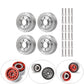 Que-T 4Pcs Heavy Duty Wheel Weights For 1/10 Rc 1.9'' Beadlock Rims Crawler