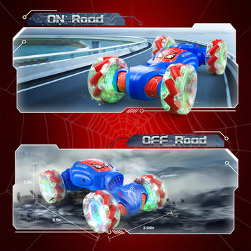 Spider Remote Control Car For Boys, 2.4Ghz 4Wd Gesture Sensing Rc Stunt Car With Lights Music - Birthday Gifts For Boys Girls,36