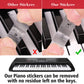 Piano Stickers For Keys, Eison Colorful Piano Keyboard Stickers For 88/61/54/49/37 Full Set Stickers Kids Learning Piano, Removable, Leaves No Residue, Multi-Color,Great Children'S Gift