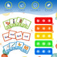 Aizweb CVC Word Game - Phonics Flash Cards for Preschool & Kindergarten, Special Education Spelling Toy, Medium Classroom Supplies